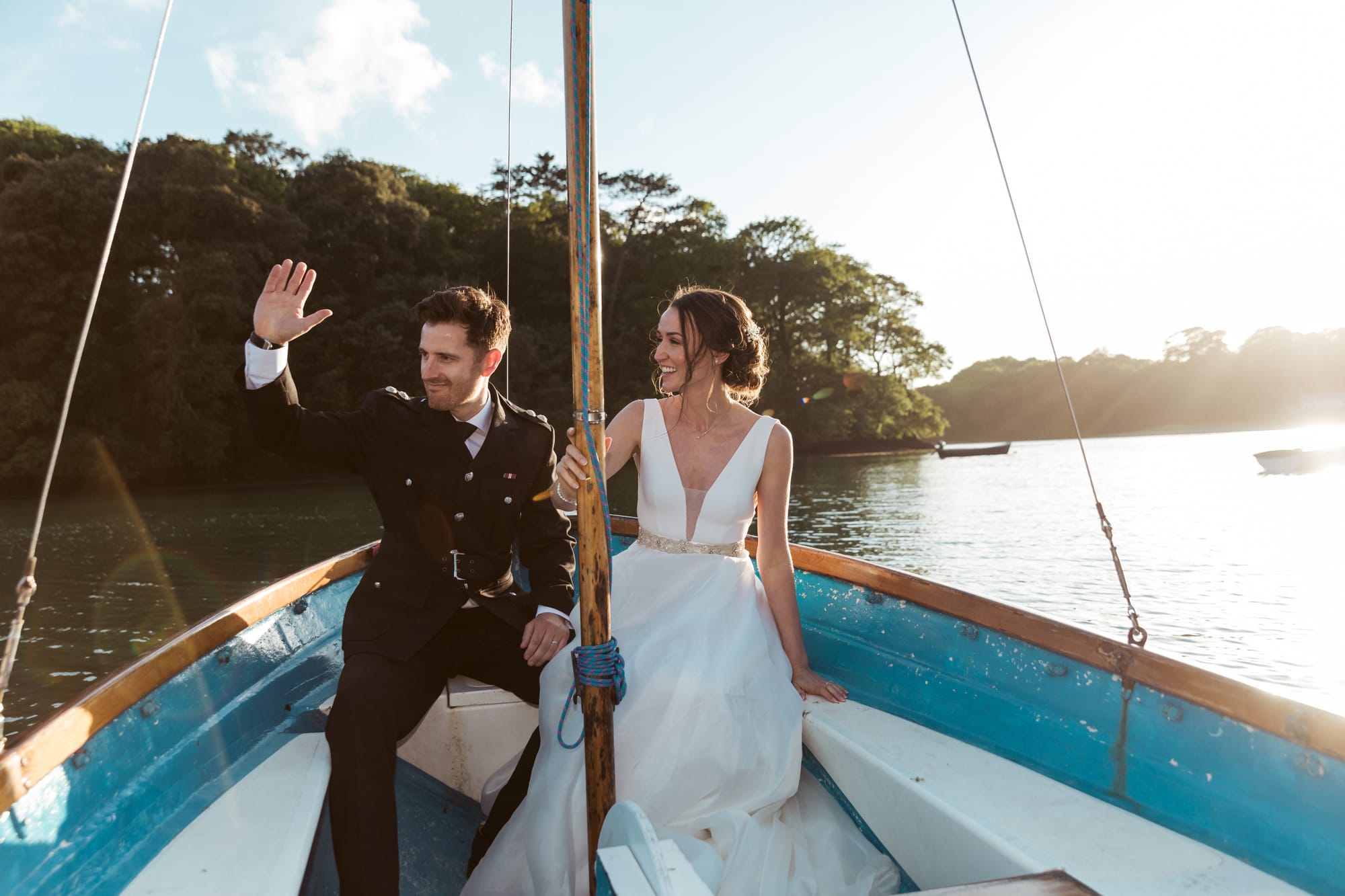 Katie & Matt at Place House, St Mawes, Cornwall — documentary wedding photograph, frame 646