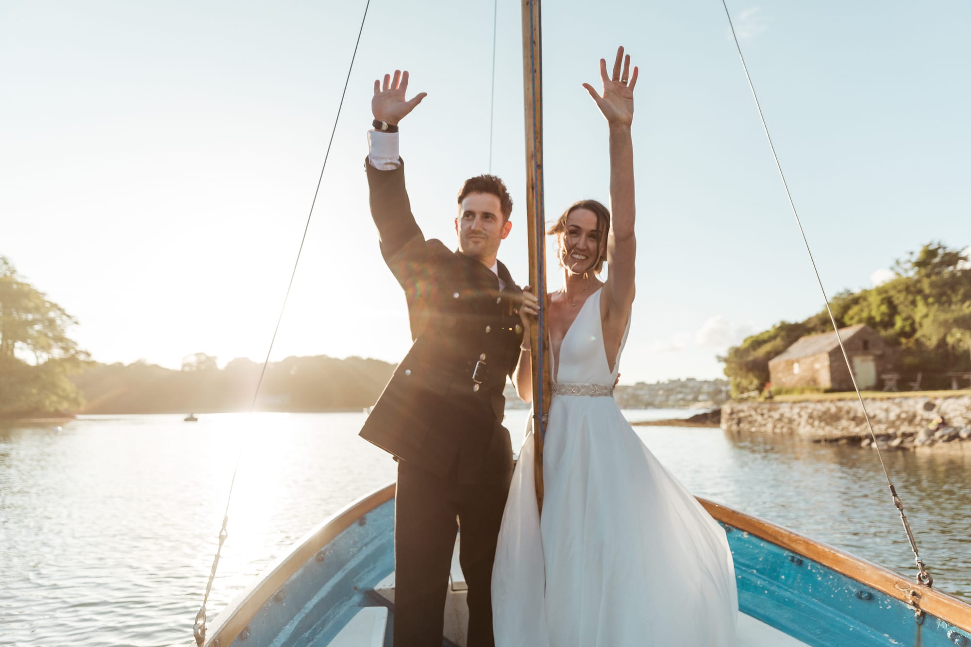 Katie & Matt at Place House, St Mawes, Cornwall — documentary wedding photograph, frame 659